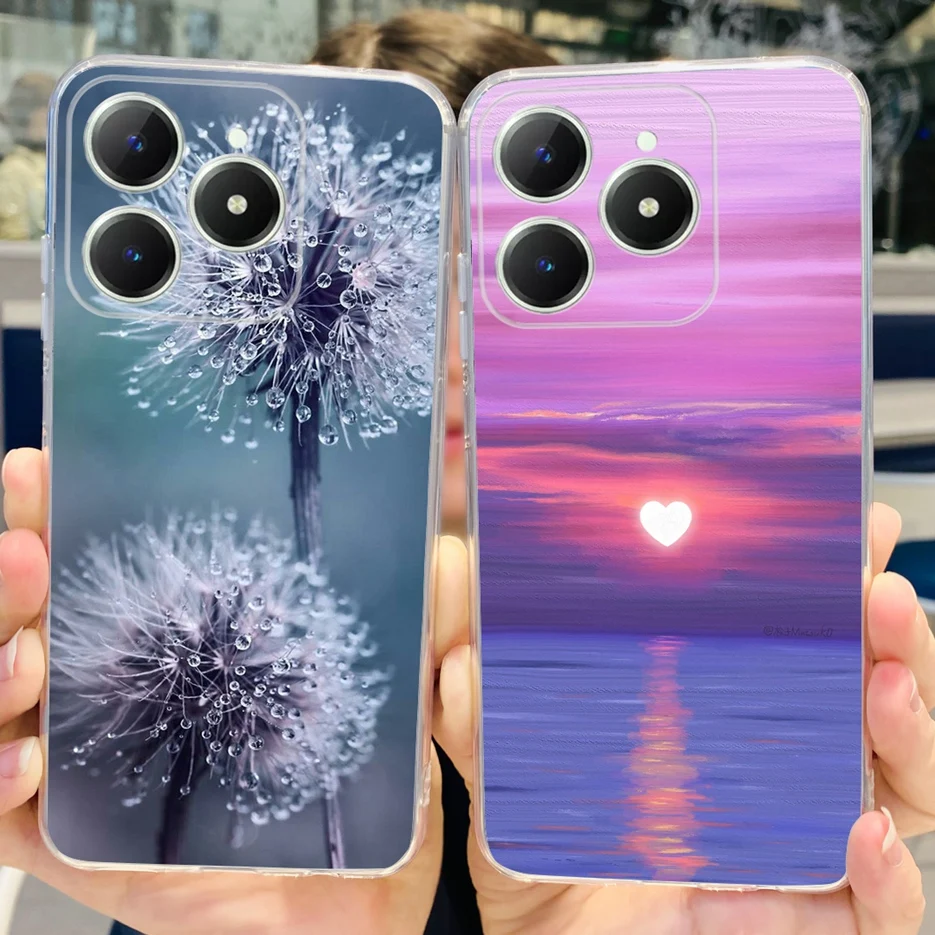 Luxury Painted Clear Silicone Phone Case - Soft Protective Cover