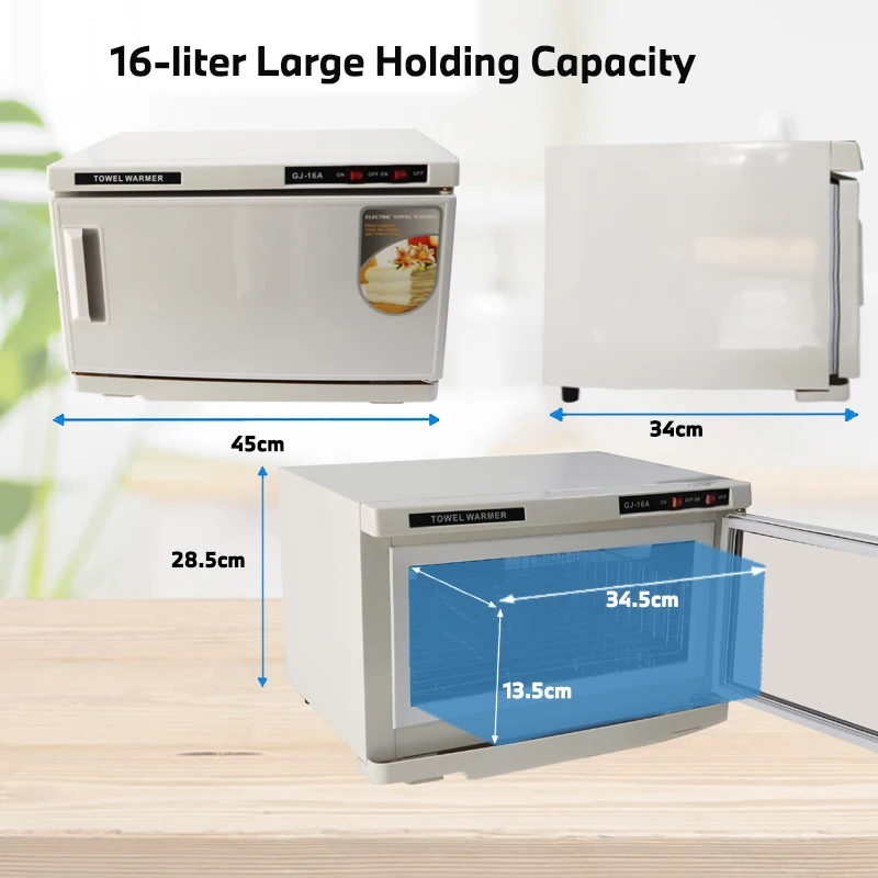 2 in 1 Towel Warmer UV Sterilization 16L Large Capacity Hot Towel Cabinet  Facial Spa Massage Salon Hotel Gym Barber Sterilizer - AliExpress