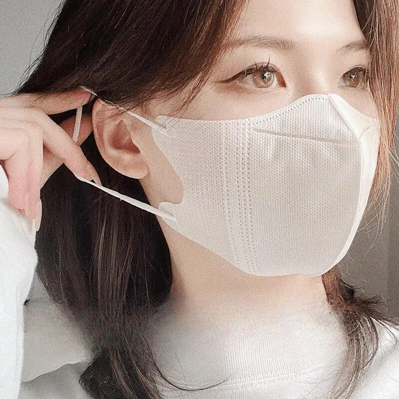 Paquet de 50 masques FFP2 FFP3 jetables, vue d'ensemble, protection respiratoire certifiée.