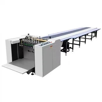 paper sheet auto feeding and gluing machine for rigid box making cigarette box jewellery box