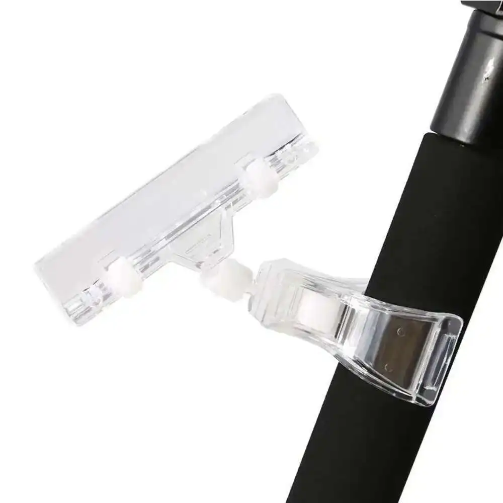 Transparent Plastic Advertising Clips Plastic Sign Display Shelf Clamp Price Label Tag Clip Holders In Supermarket Retails
