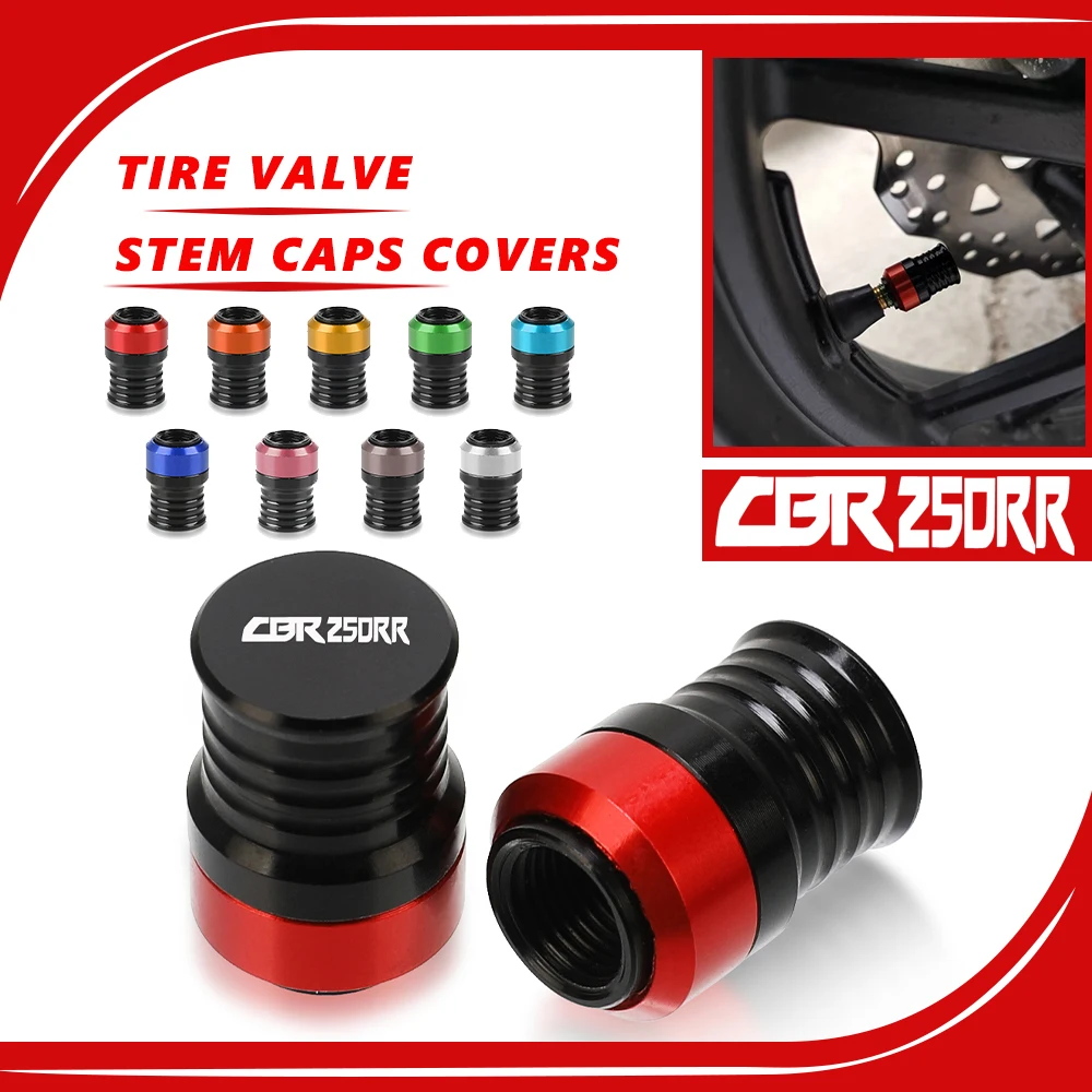 

Motorcycles Accessories Aluminum Vehicle Wheel Tire Valve Stem Caps Covers For Honda CBR 250RR CBR250 RR 2017-20201 2020 2019