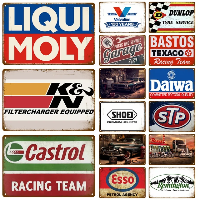 Home Decor Plaque Shabby Chic Auto Parts Vintage Tin Signs Gulf Man Cave Plate Art Metal Sign Motor Oil Garage Wall Stickers Gas