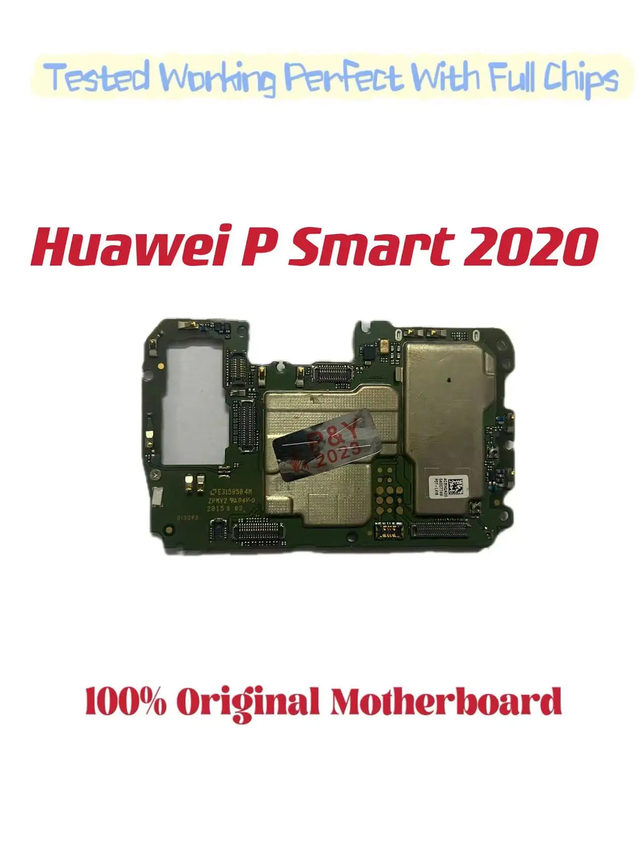 

Original Unlocked Main Board for Huawei P Smart 2020, Mainboard Motherboard with Chips Circuits, Flex Cable