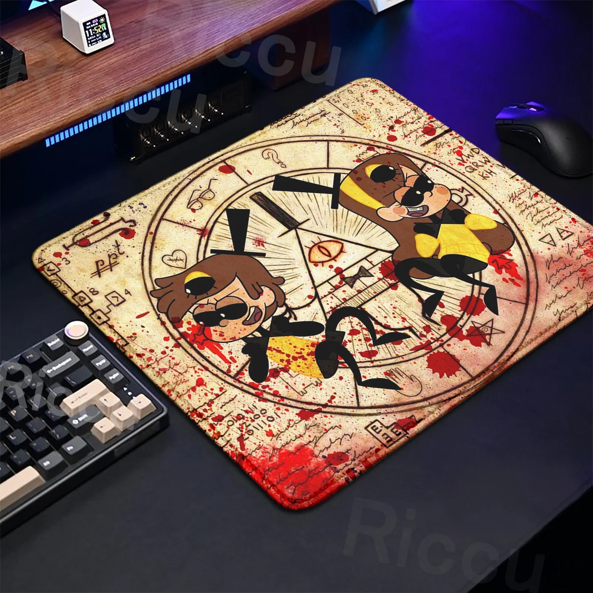 Kawaii anime Schwerkraft fallen Gaming Mouse pad xs kleinen Tisch Pad PC Desktop-Dekoration Büro Schreibtisch matte 20x25cm Rechnung Chiffre Gummi teppich