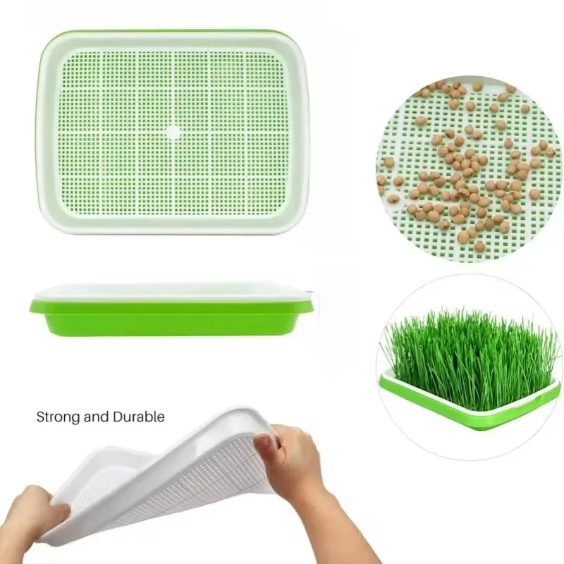 1set prout Sprout Pot Sprout Vegetable Seedling Tray Soilless Cultivation Hydroponic Equipment Pea Planting Bean Seedling