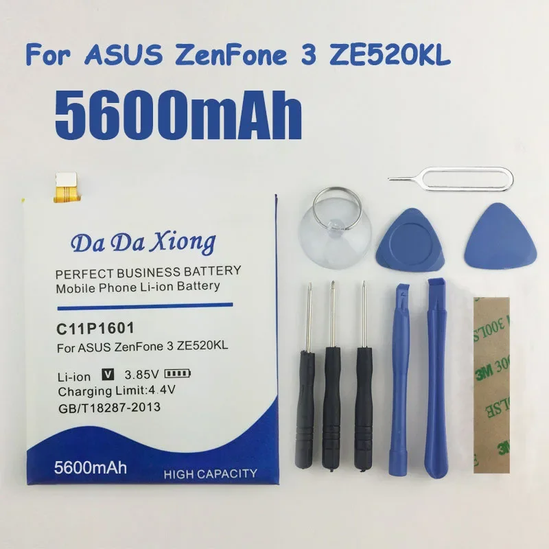 Аккумулятор C11P1601 5600 мАч для мобильного телефона ASUS ZENFONE 3 ZE520KL ZE520KL Z017D LIVE ZB501K ZENFONE3
