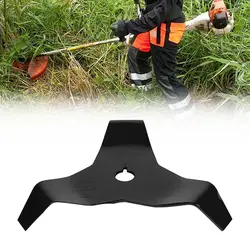 1PCS 3 Teeth 4mm Universal Tapered Brushcutter Blade For Lawn Mower Brushcutter Shredder Houdehold Power Tool Parts Black