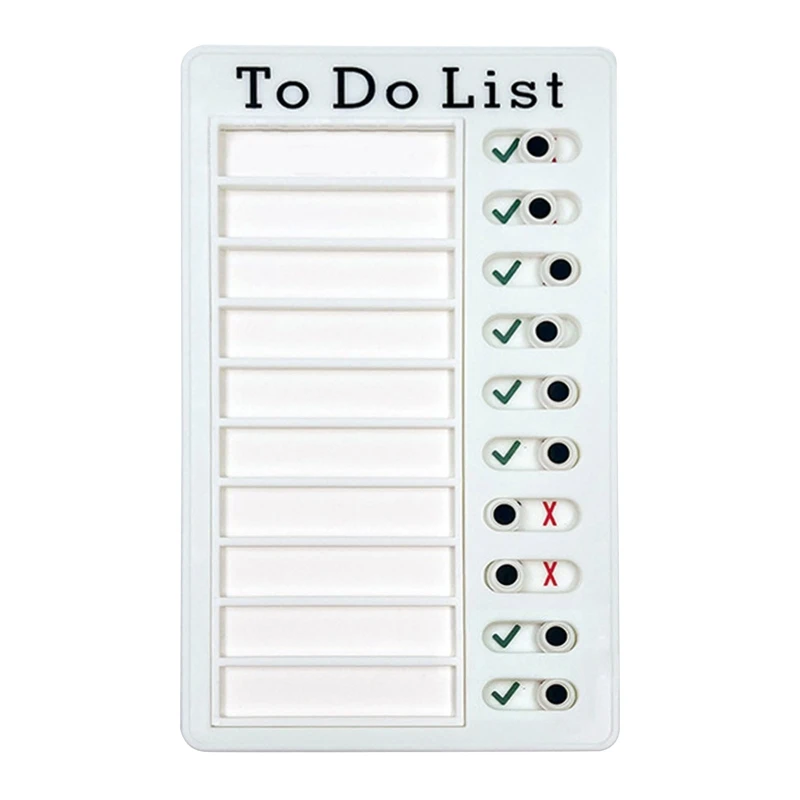 Daily Task Planning Board Portable Plastic Memo Checklist Board Detachable Reusable Memo Checklist for Child Students 24BB