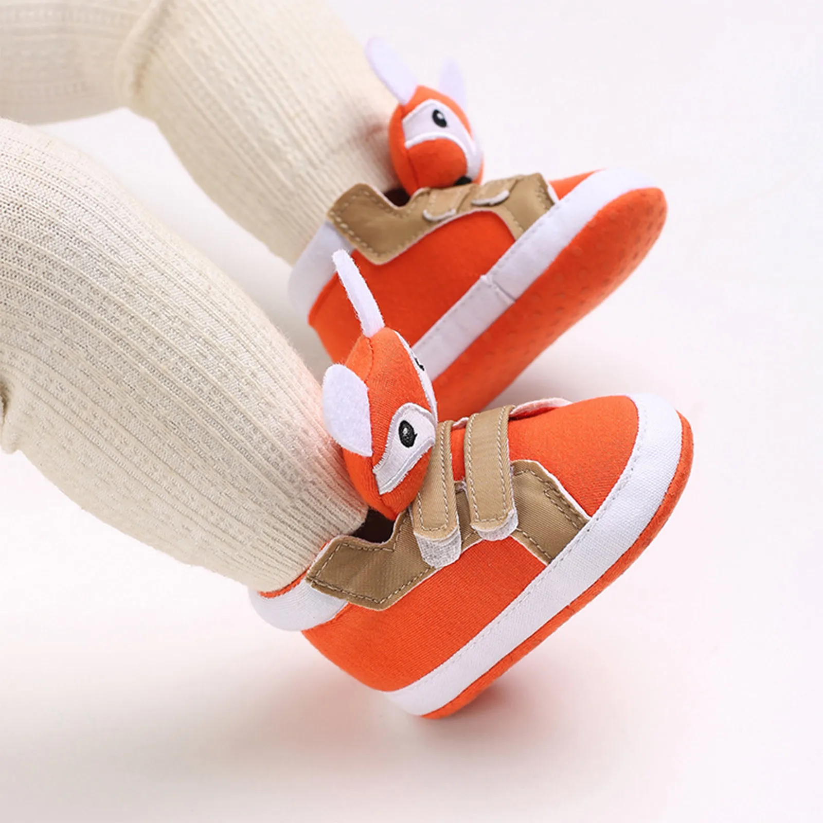 

2023 Classic Baby Shoes Boy Girl Baby Cute Animal Face Casual Flat Sneaker First Toddler Boot Cotton Non-slip Warm Walking Shoes