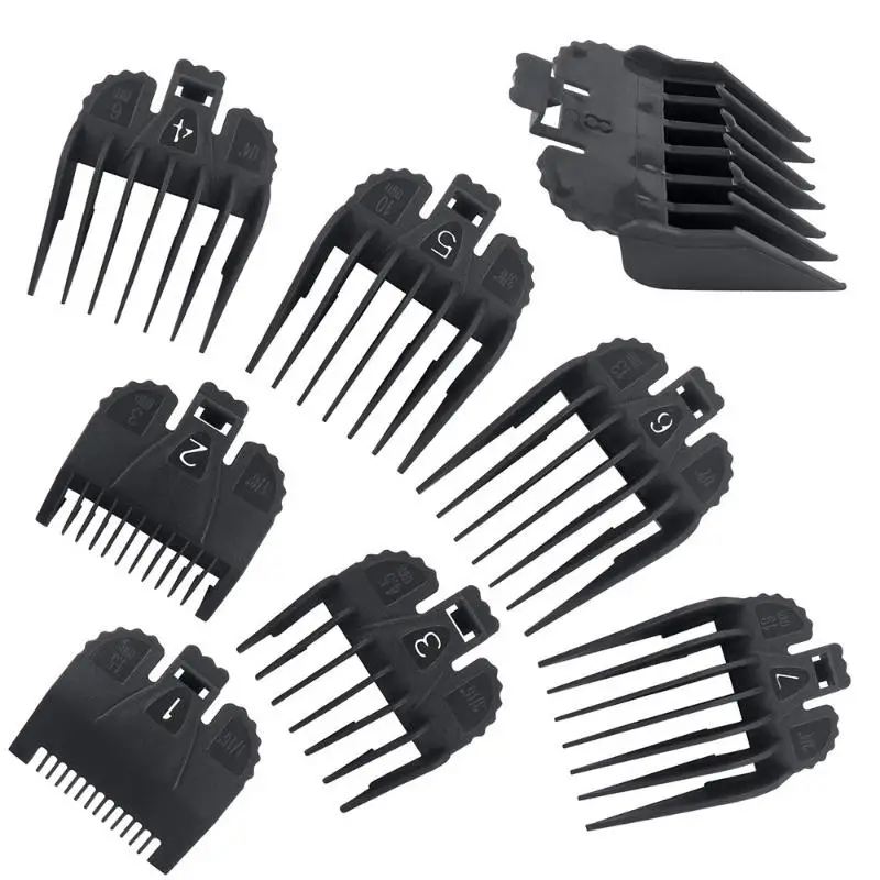8-teiliges Universal-Haarschneidemaschinen-Aufsatzkamm-Set – Professionelles Ersatz-Set für elektrische Haarschneider und Trimmer – Detail 7
