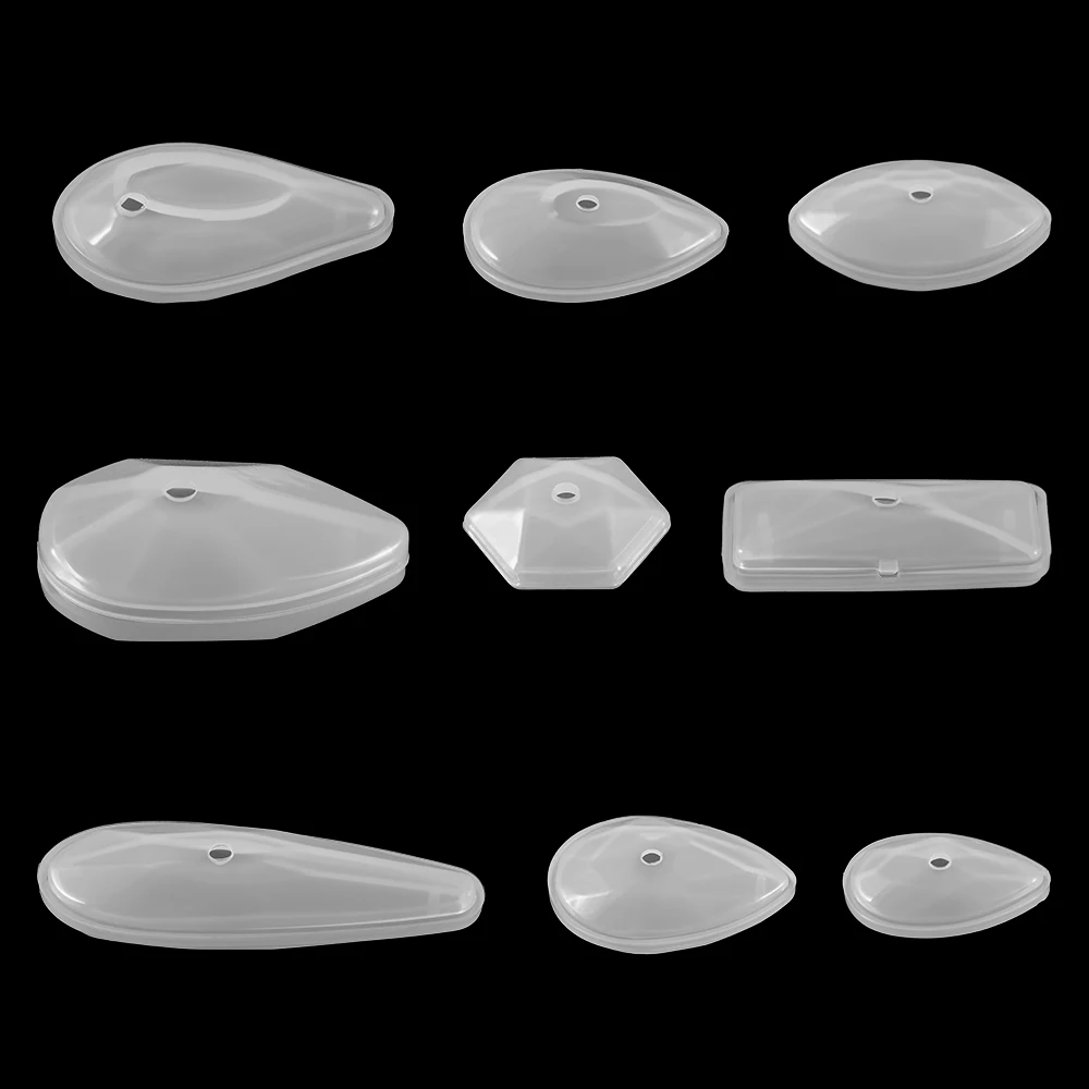 구멍 펜던트 크리스탈 실리콘 몰드와 9 스타일 공예 보석에 대한 DIY 에폭시 수지 목걸이 펜던트 금형 결과 Supplie 만들기