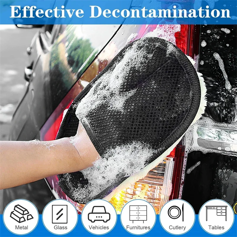 Soft Auto Car Washing Glove 4