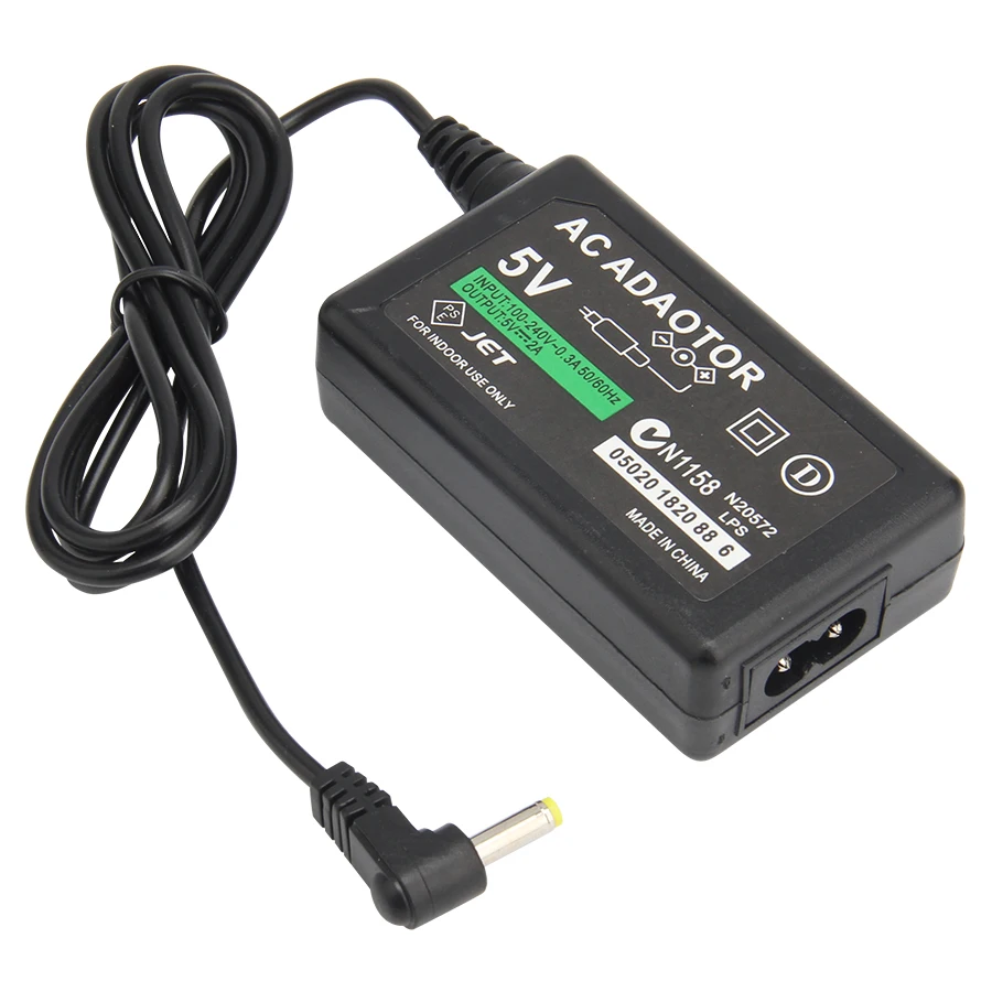 PSP 1000 2000 3000 콘솔용 벽 충전기 전원 케이블, EU 미국 플러그, 5V AC 어댑터, 200 개