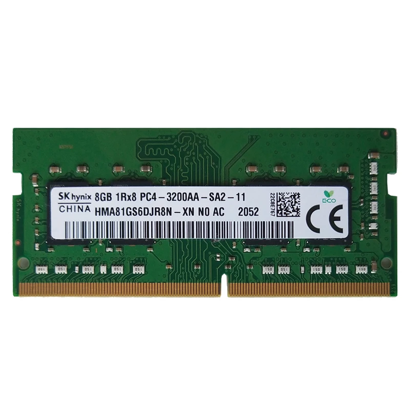 SK hynix DDR4 RAMs 8gb 3200MHz DDR4 8GB 1Rx8 PC4-3200V-SA1/SA2-11 SODIMM 1,2 V память для ноутбука