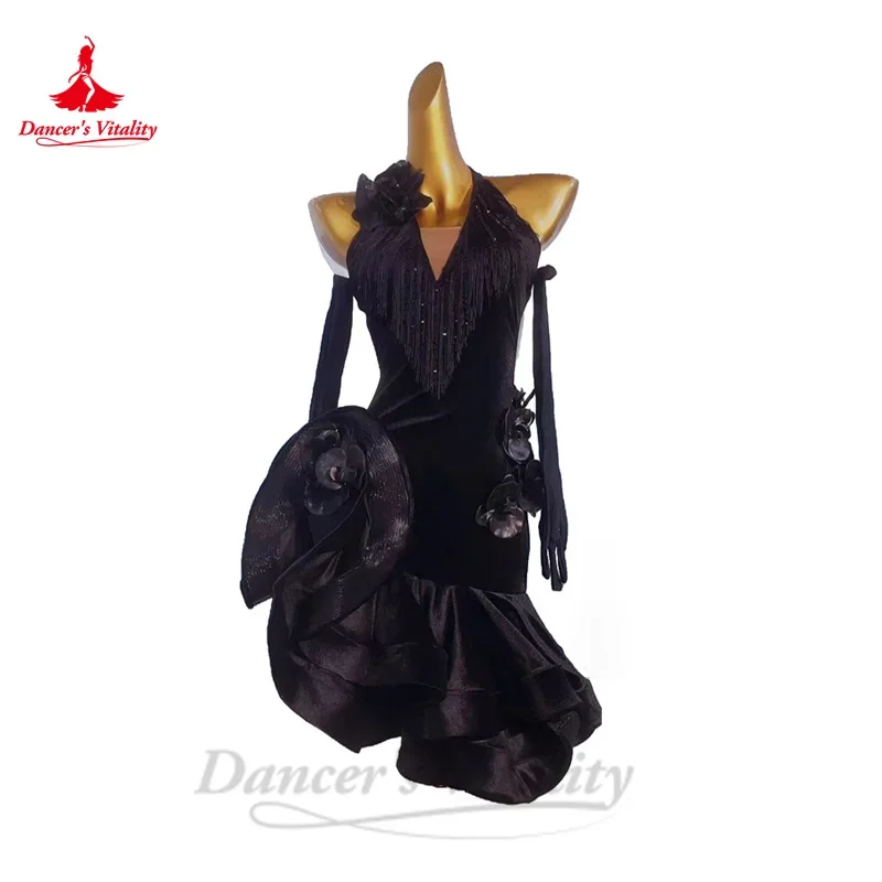 Social Latin-Rhythm-Tango Dress-Charming Fun