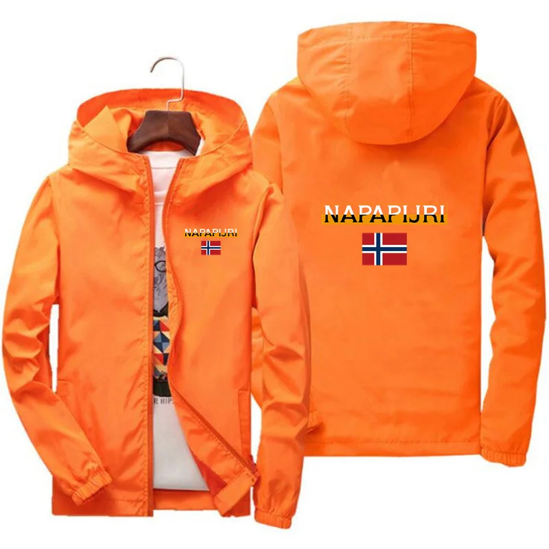 2024 New Men's Lightweight Spring and Fall Leisure Jacket Students Youth Solar Protection Hooded Waterproof Windbreaker Jacket
