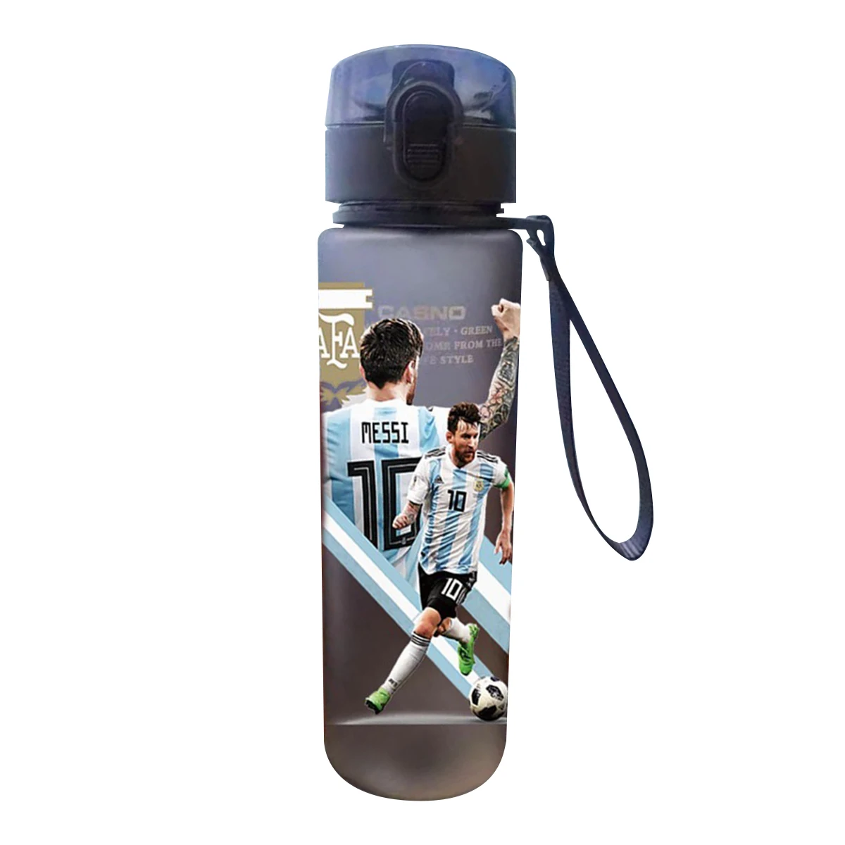 thumbnail image 1 of Taza de agua de 560 ml Ronaldo Messi Mbappe Neymar estrella de fútbol deporte al aire libre taza de agua de gran capacidad portátil regalo de plástico al por mayor, 1 of 5