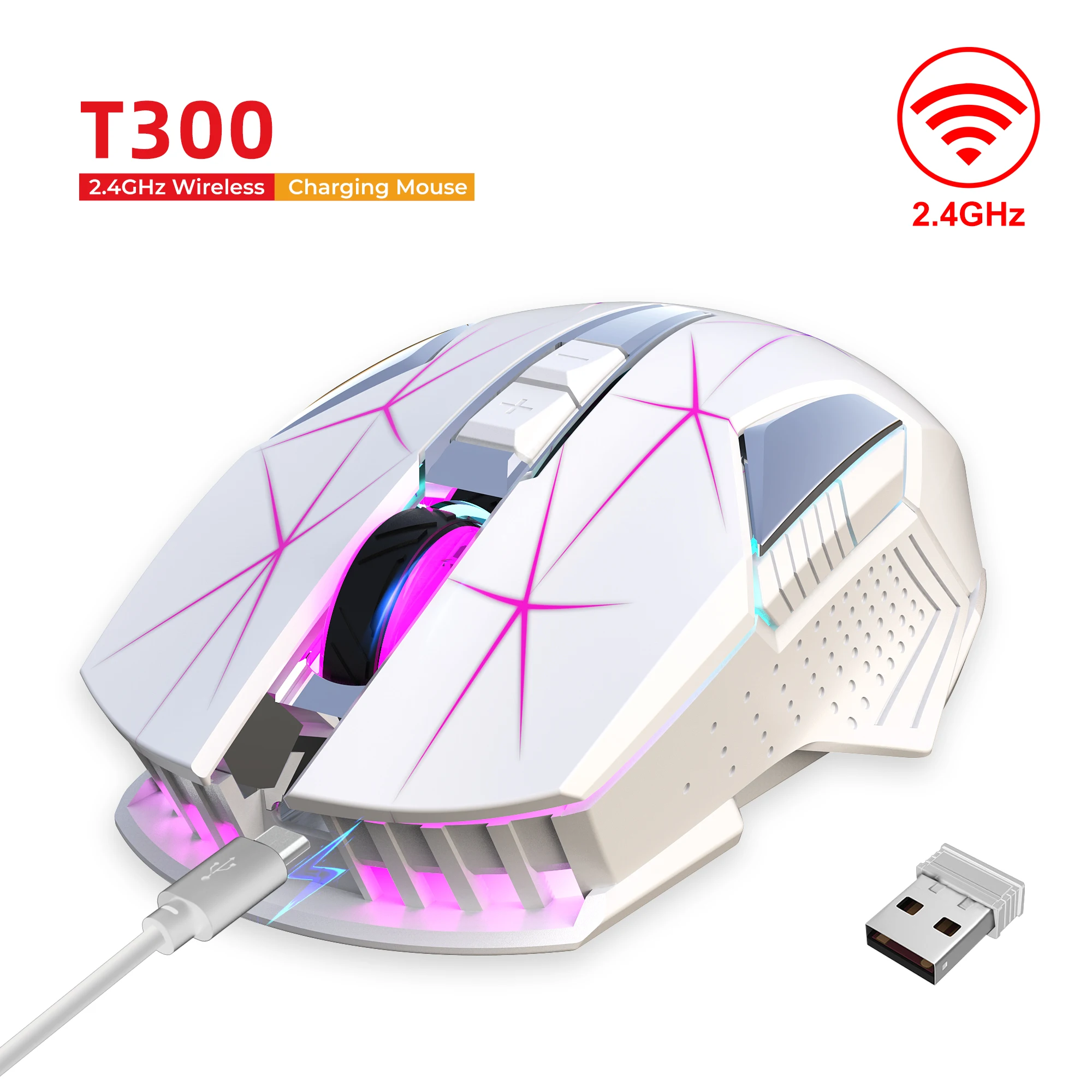 cheap wireless gaming mouse Rechargeable Bluetooth Gamer Gaming Mouse Wireless Mouse Computer Ergonomic Mause With Backlight RGB Silent Mice For Laptop PC gaming mouse for large hands