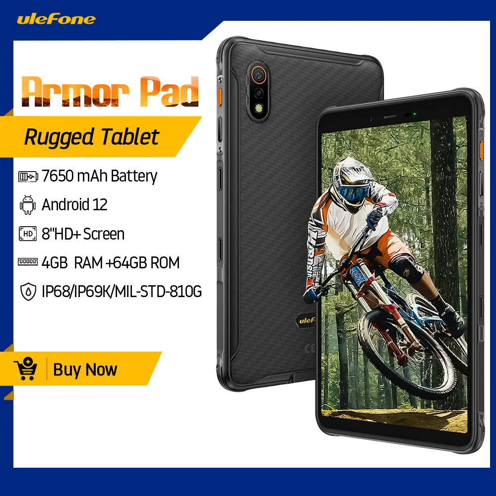 Ulefone Armor Pad Rugged Tablet Ip68/ip69k 4g Android Tablet Phone 4gb ...