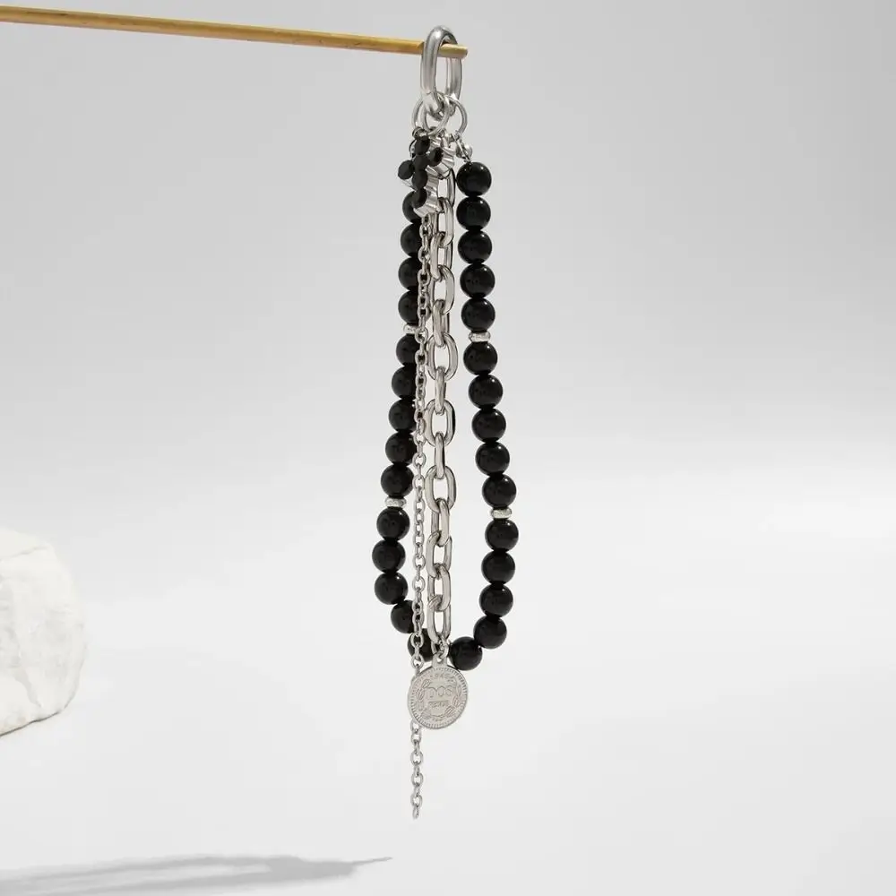 Fashion Metal Pearl Beaded Keychain Peach Heart Shape Tassel Decoration Bead Bag Chain Tassel Keychain Bag Accessories