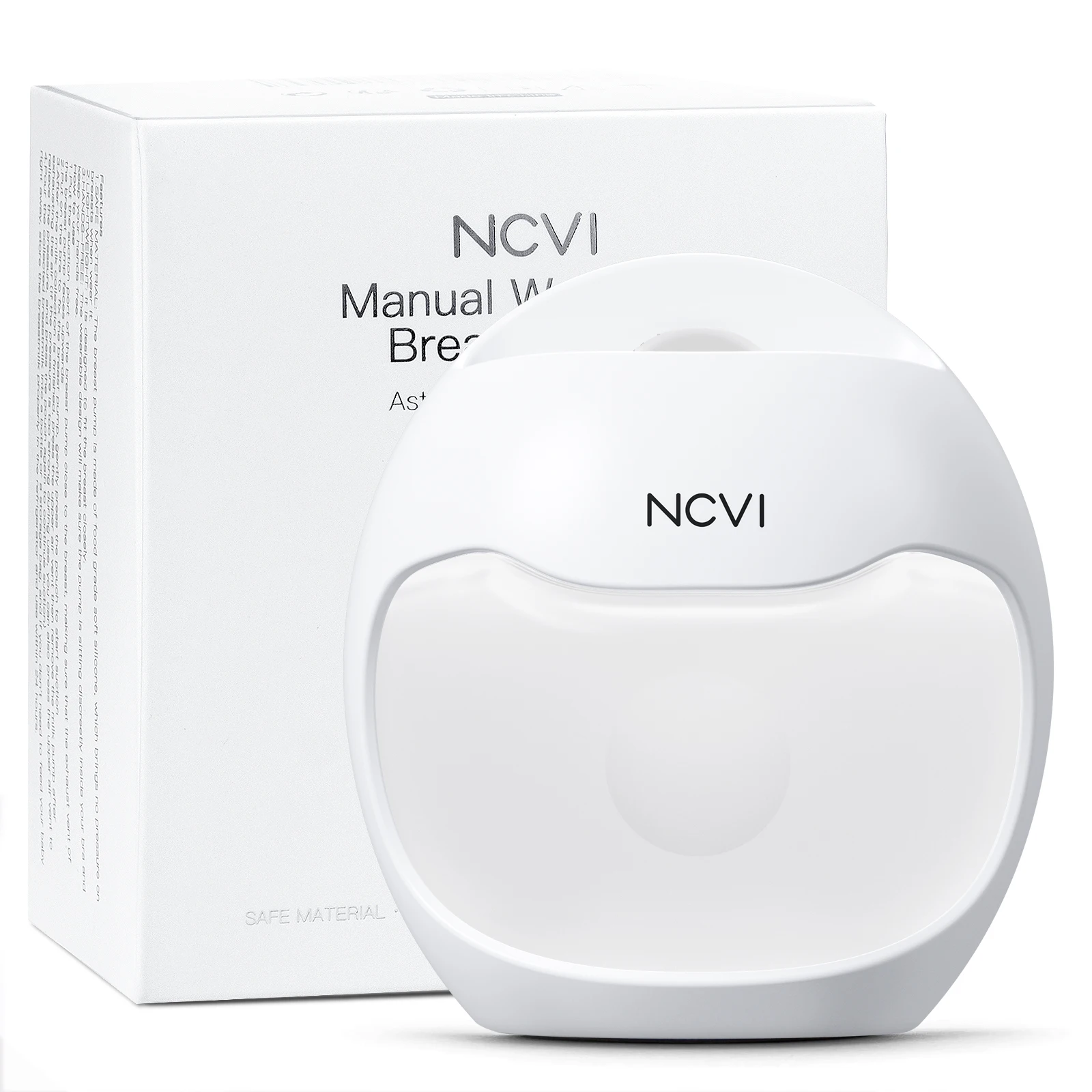 NCVI Manual Wearable Breast Pump | Breastmilk Collector, Hands-Free & Portable, Natural Expression, Breast Feeding Essentials