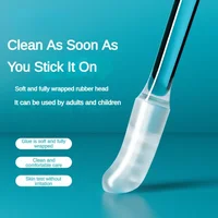 Disposable Sticky Ear Swabs Pick Reusable Ear Cleaner Soft Silicone Ear Wax Removal Tool Earwax Remover For Olders Adult Kid 1