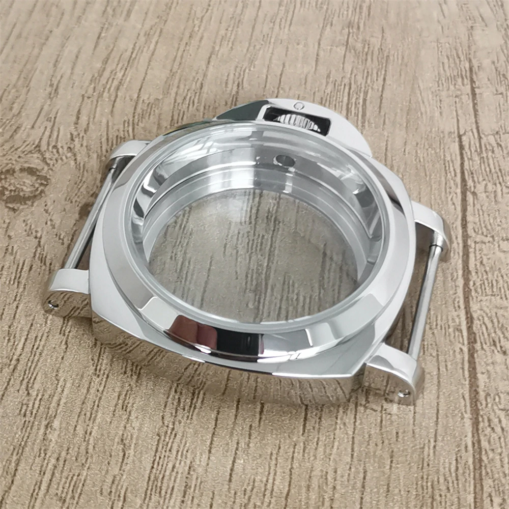 316L Stainless Steel 40mm NH35 Cases, with Crown Guard Bridge, Full Sand/Polished Watch Case, for NH35 NH36 NH34 4R 7S Movement