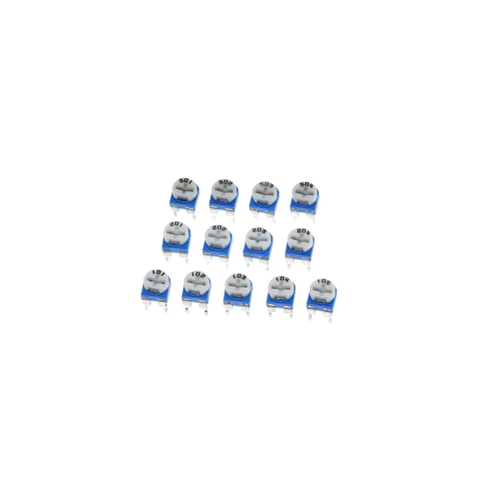 Trimming Potentiometer RM065 Top Adjustment 100R-1M RM065 WH06-2 Variable Resistors Assorted Kit 13Type*5pcs=65PCS KIT 65PCS/LOT