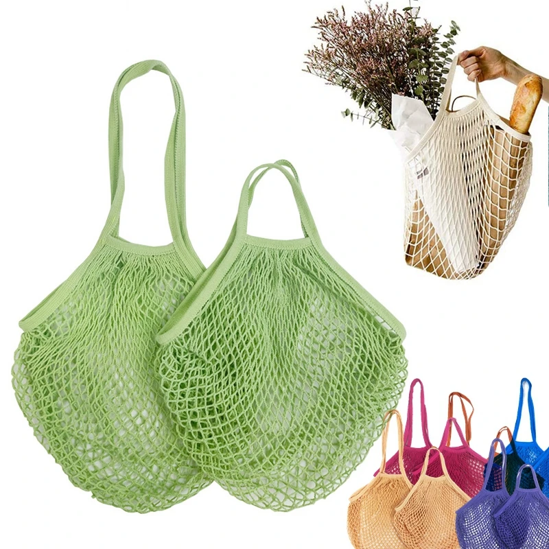 Cotton Mesh Shopping Bags - Eco-friendly Net Grocery Bags