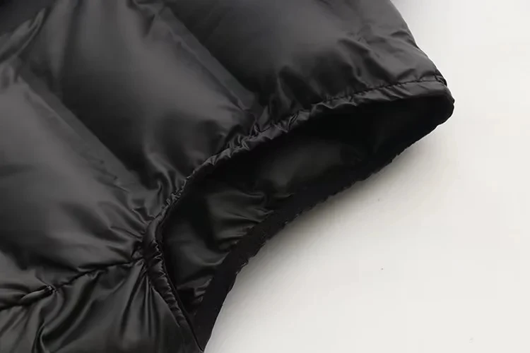 Women's Parkas Vests Jackets Coat Black Outwear Sleeveless Top With Zipper zarftrafins Woman Coat Chaqueta Acolchada Ladies Top