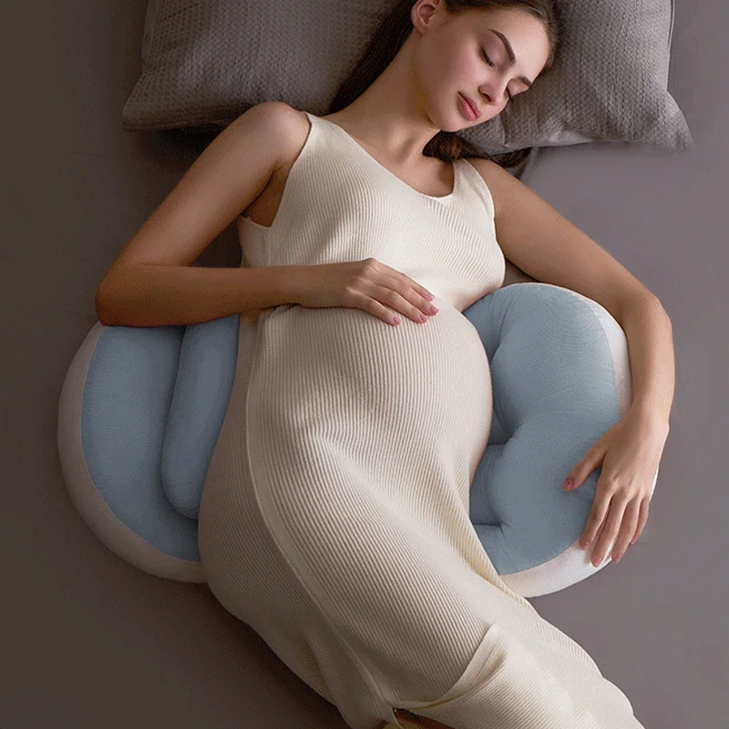 Pregnant Women Pillow Universal Waist Support Pad Side Sleep Artifact Pillow Modern Simple Semicircle Cushion Maternity Supplies,pregnancy pillow