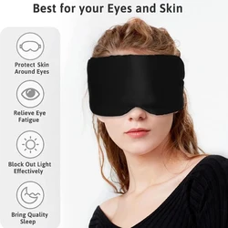 Luxurious Mulberry Silk Sleep Mask - Ultimate Light - Blocking Eyemask for Restful Travel & Sleep (Black)