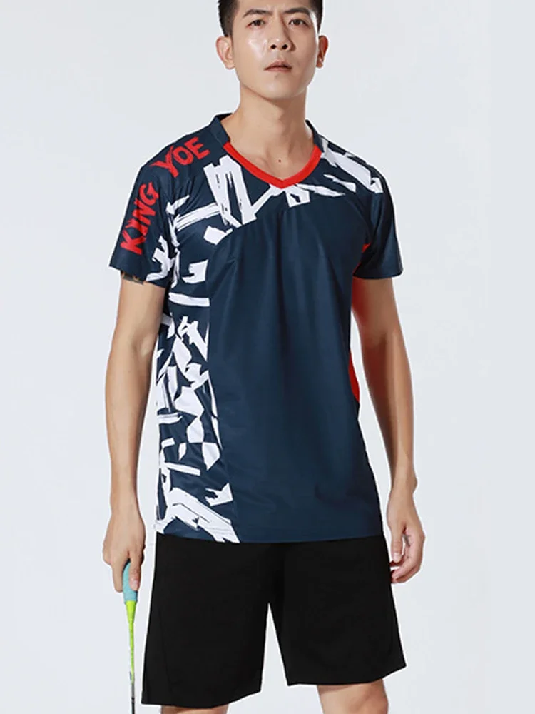 Faztonvg New Badminton Clothing Women Quick Drying Breathable Badminton Dress Casual Slim Sportswear Short Sleeve T-shirt Couple