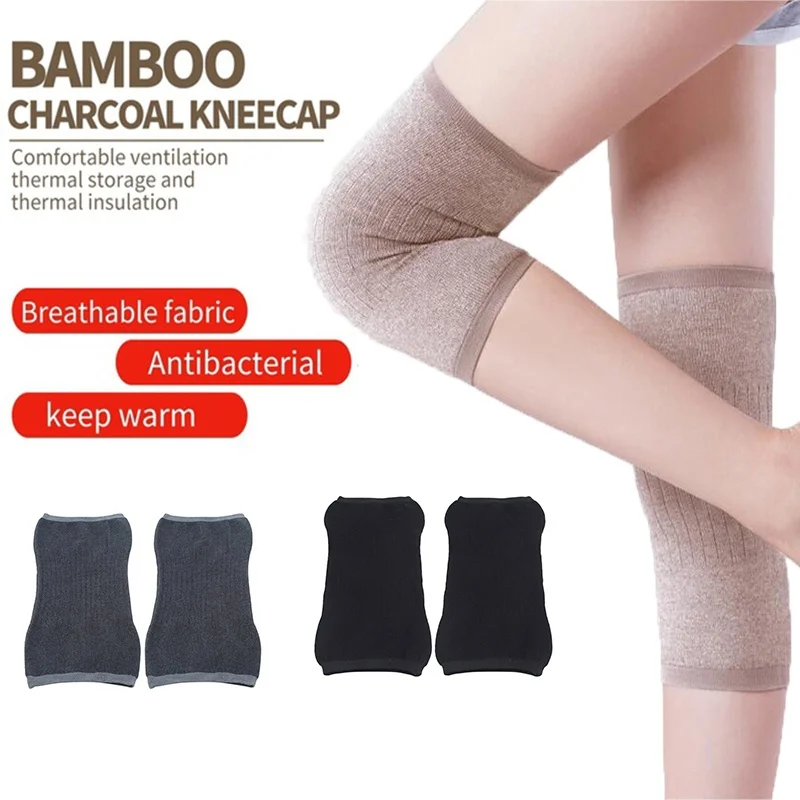 1 Pair Cashmere Warm Kneepad Wool Knee Support Men and Women Cycling Lengthen Prevent Arthritis
