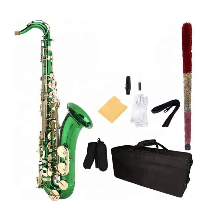 SEASOUND High Quality Tenor Saxophone JYTS103DGRL Green Body Lacquer With BB Tone Premium Keys