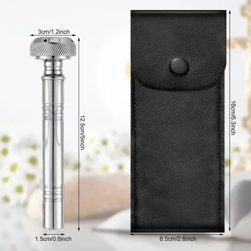 Holy water distributor, elegant holy water sprinkler, holy container, used for sacred ceremony, with leather carrying case
