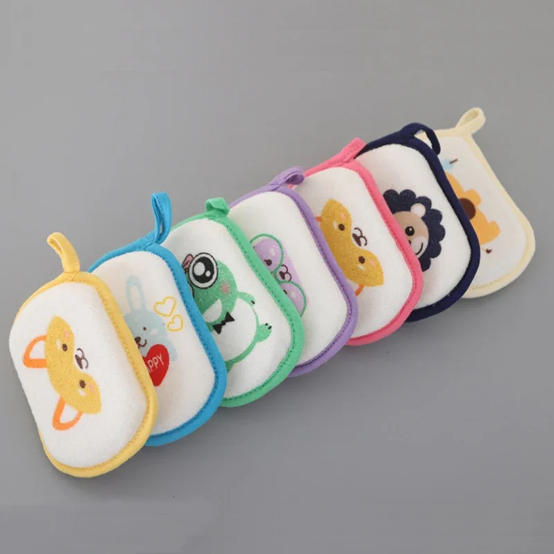 Baby Bath Sponge Kids Children Toddlers Newborns Adults Cleaning Towel Wash Brush Cotton Foam Shower Sponge Bathroom Accessories baby bath sponge