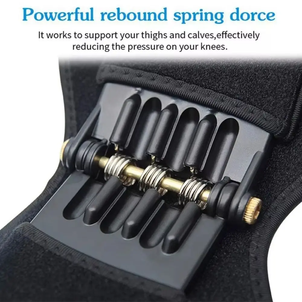 1/2PCS Rebound Spring Knee Protection Boosters Breathable Non-Slip Support Knee Pads Fixed Booster Knee Protector Leg Protection