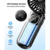 coldSky Handheld Fan Foldable Portable Fan with LED Display 3000mAh Battery Operated Mini Hand Held Fan for Travel Beach Outdoor 2