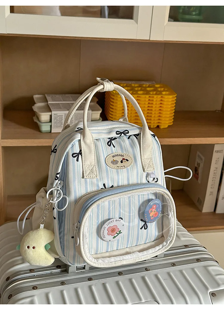 Kawaii Pastel Grid Harajuku Ita Tote Bag