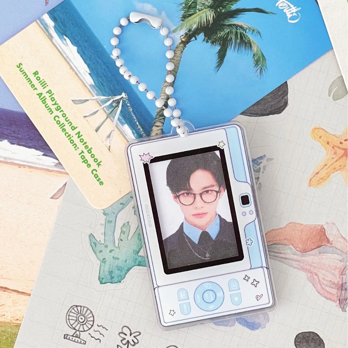 귀여운 아크릴 휴대폰 카메라 모델링, 사진 카드 거치대 카드, 사진 거치대 가방, 디스플레이 펜던트, 학교 문구, 1 인치