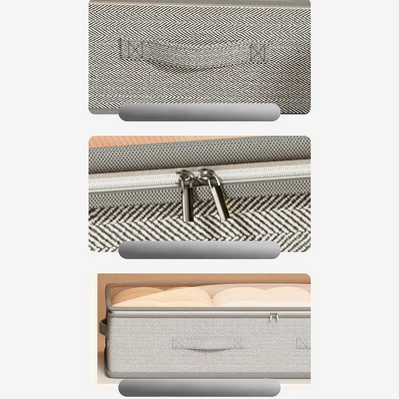 Long Flat Storage Bins Underbed Storage Bins Large Capacity Blankets Clothes Comforters Organizer Convenient Shoe Storage Organi 5
