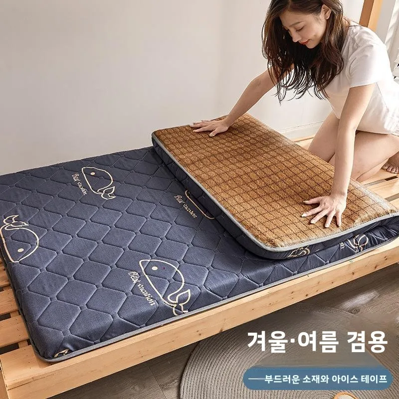 부드러운 라텍스 매트리스 바닥 매트 다다미 인용 리클루즈 스폰지 패드 대여용 학생 기숙사 현대식 심플 스타일 침구
