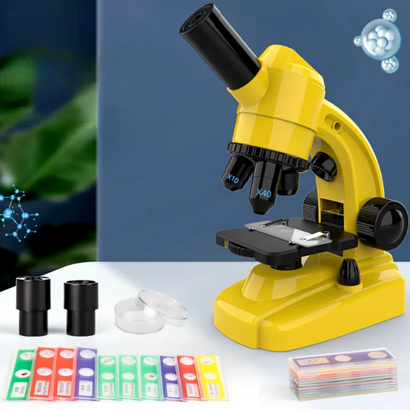 

1600X Home School Science Education Toy HD Microscope Kit Laboratory LED Gift Fine Biological Microscope for Children