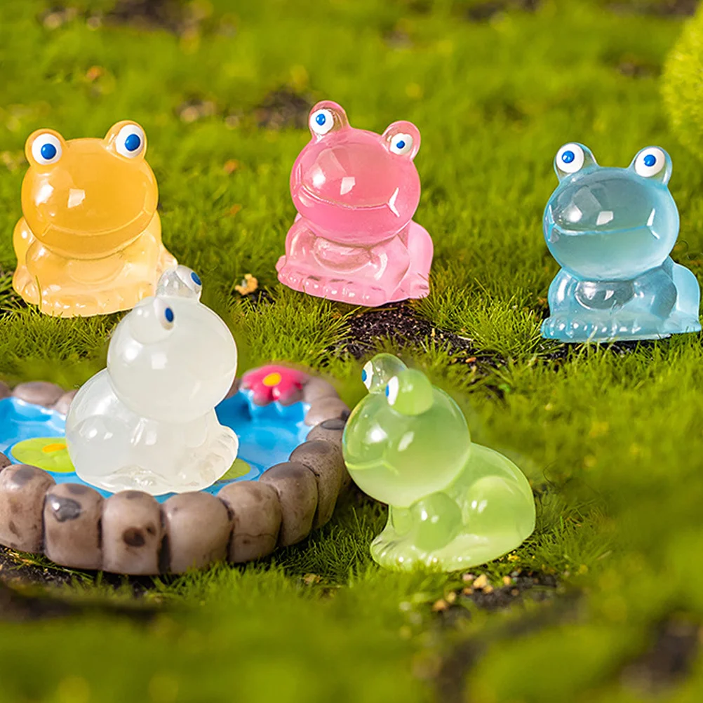 

30 Pcs Micro Landscape Frog Mini Figurine Animal Animals Light The Dark Decor Ornaments Decorate Home Sculptures