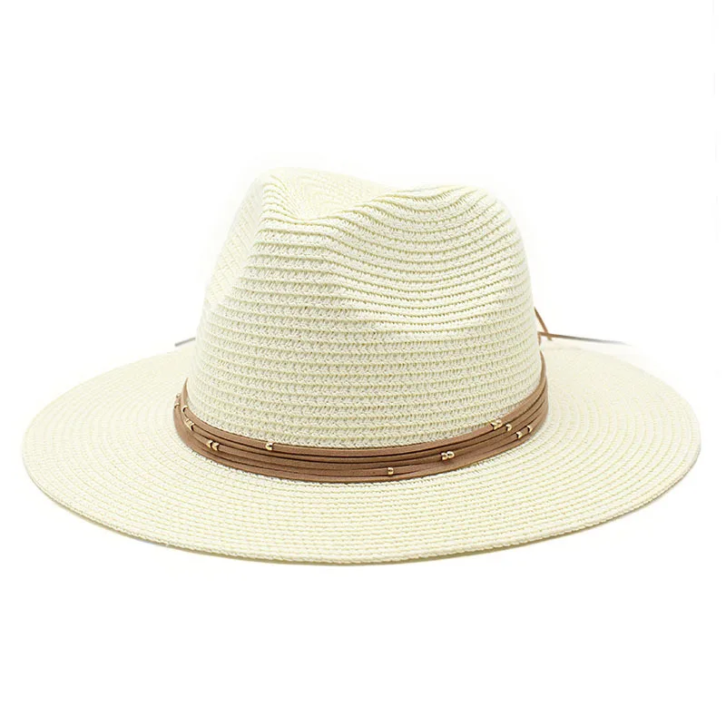 Chapeau De Soleil En Paille Avec Sangle Ajustable Accessoire De Plage D'été Cadeau D'anniversaire Pour Les Jeunes Enfants - CALLIE