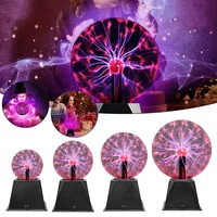 3/8 Inch Sound Control Magic Plasma Ball Lamp LED Night Light Atmosphere Touch Glass Plasma Light Christmas Party Decor Lighting 2