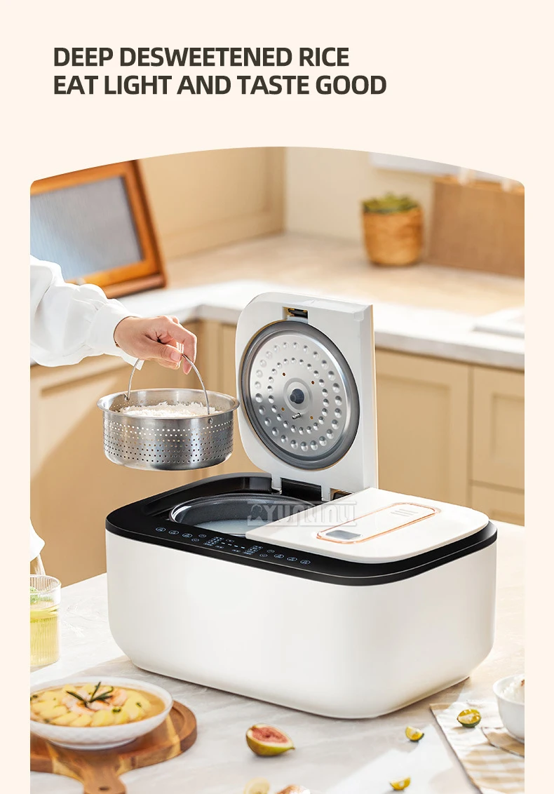 Description Picture 4 of itemElectric Rice Cooker Intelligent Cuiseur Multifonction Double Tank Smart Appliances For Kitchen Arrocera Mini