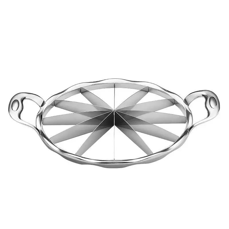 304 Stainless Steel Watermelon Slicer Cutter Jumbo Size Sliced Watermelon Cantaloupe Slicer Fruit Divider Kitchen Gadgets Items